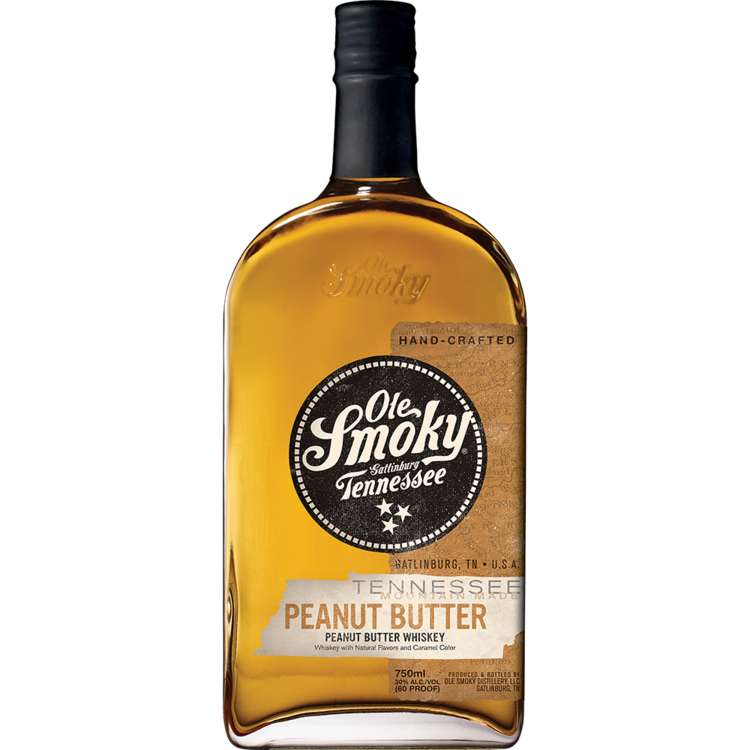 Ole Smoky Peanut Butter Flavored Whiskey Mountain Made 60 - 750ML - Front