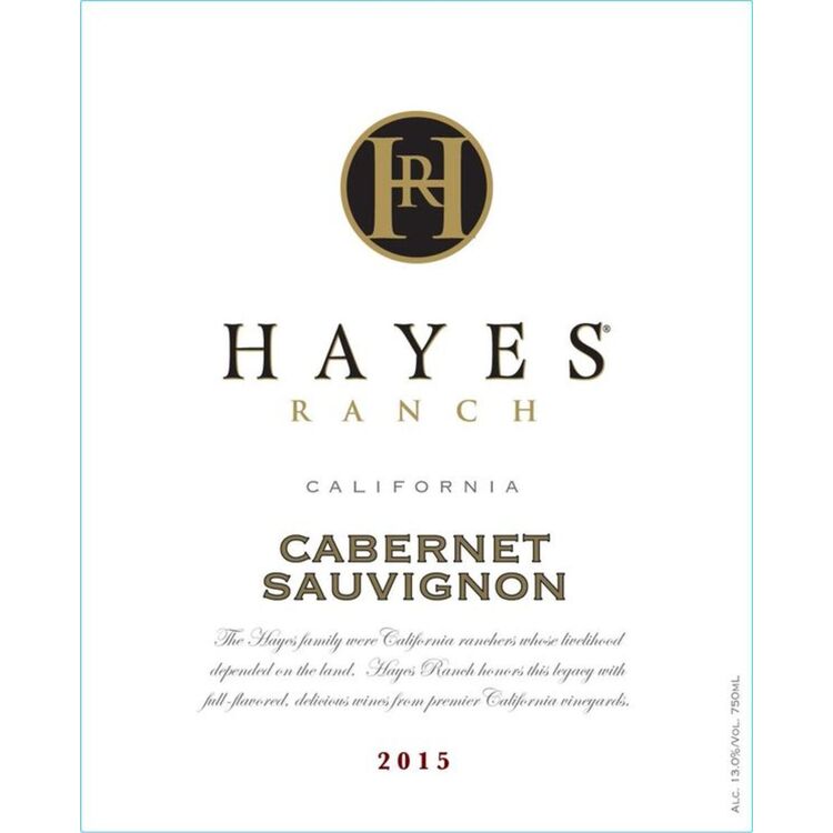 Hayes Ranch Cabernet Sauvignon In The Saddle California - 750ML - Front Label