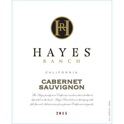 Hayes Ranch Cabernet Sauvignon In The Saddle California - 750ML - Front Label