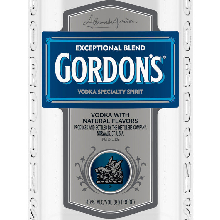 Gordon's Vodka Specialty Spirit 80 - 1.75L - Front Label