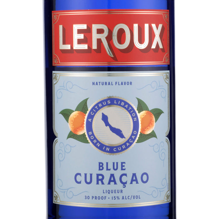 Leroux Curacao Blue 30 - 1.0L - Front Label