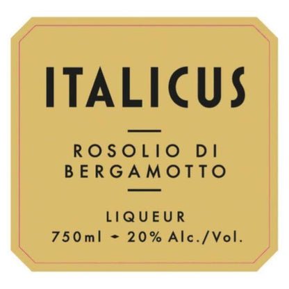 Italicus Rosolio Di Bergamotto Liqueur 40 - 750ML - Front Label