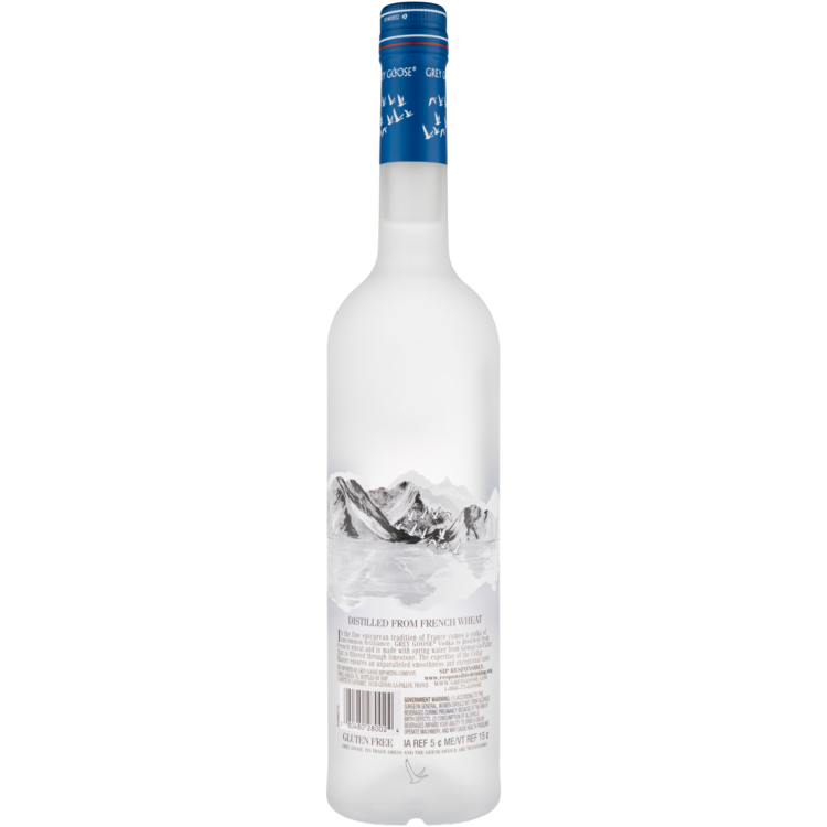 Grey Goose Vodka Original 80 - 750ML - Back
