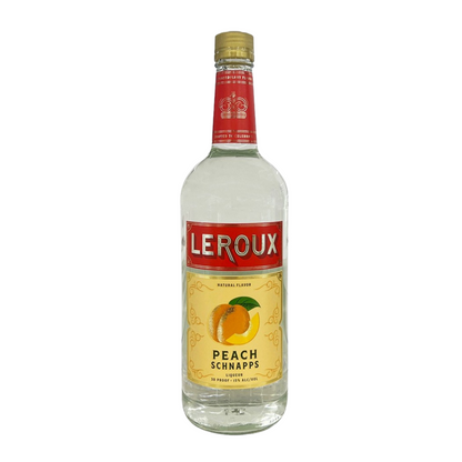 Leroux Peach Schnapps 30 - 1.0L - Front
