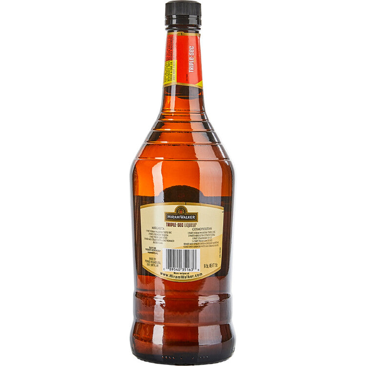 Hiram Walker Triple Sec 30 - 1.0L - Back