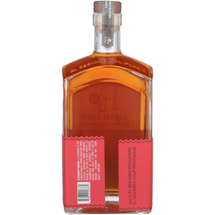 R6 Distillery Straight Rye Whiskey 4 Yr 86 - 750ML - Back