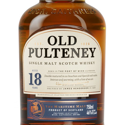 Old Pulteney Single Malt Scotch 18 Yr 92 - 750ML