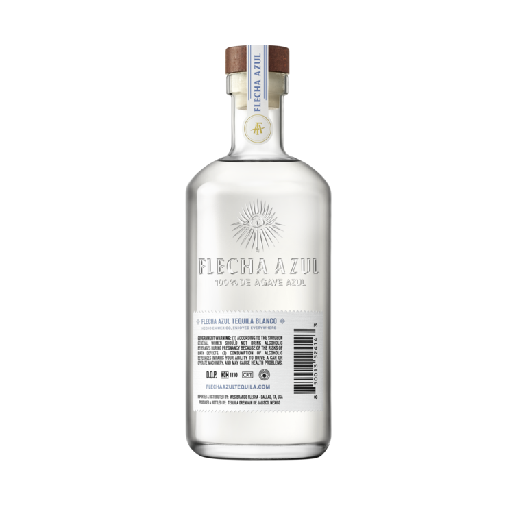 Flecha Azul Tequila Blanco 80 - 375ML - Back