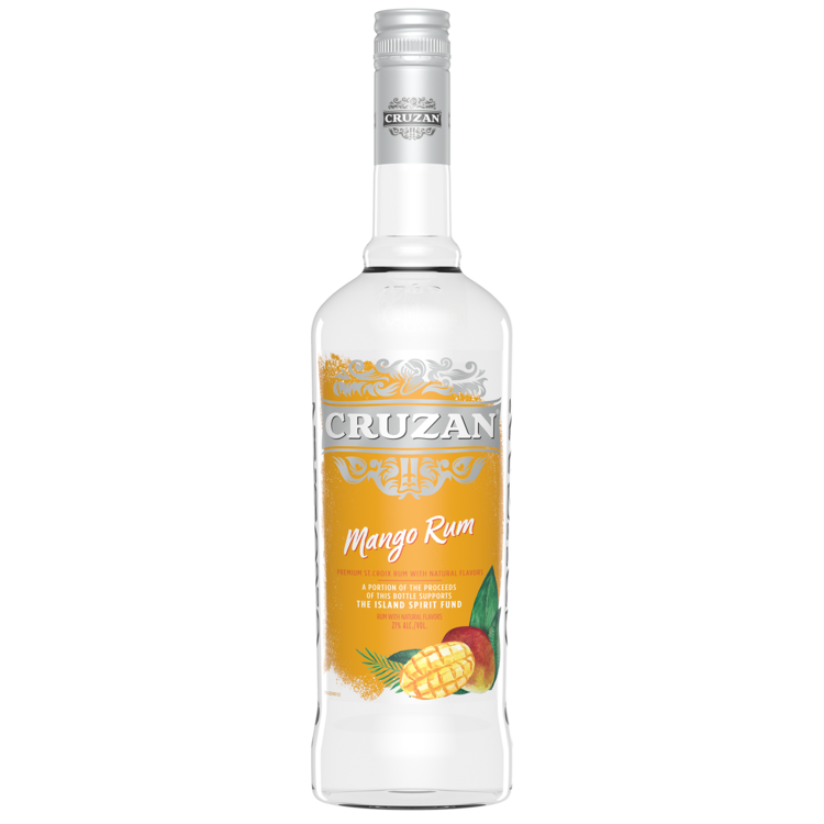 Cruzan Mango Flavored Rum 42 - 750ML - Front
