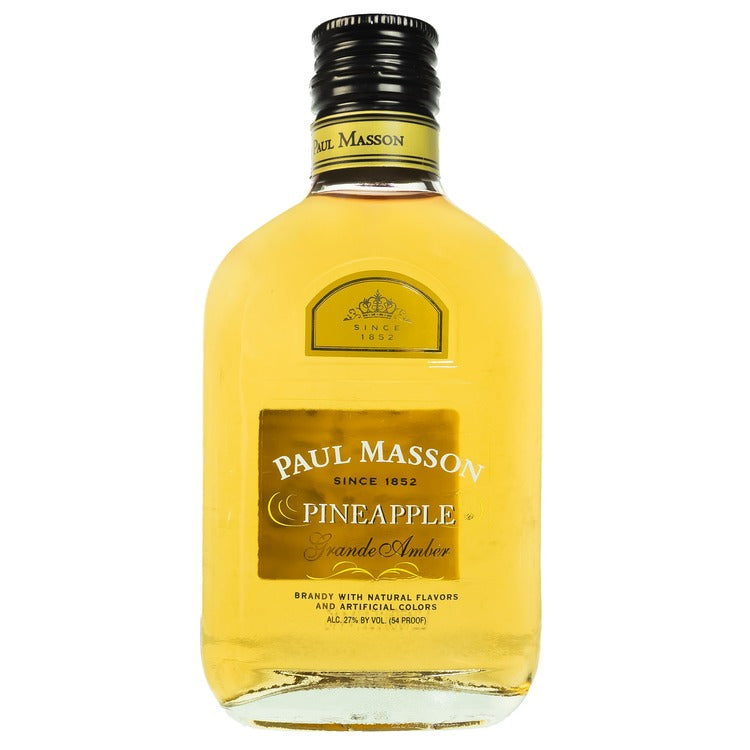 Paul Masson Pineapple Flavored Brandy Grande Amber 54 - 200ML - Front