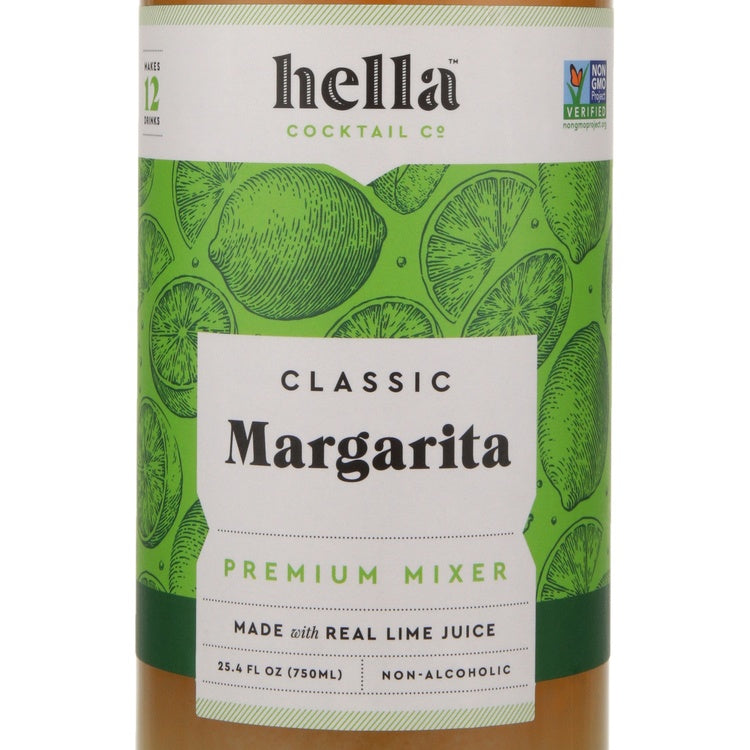 Hella Cocktail Co. Margarita Mix - 750ML - Front Label