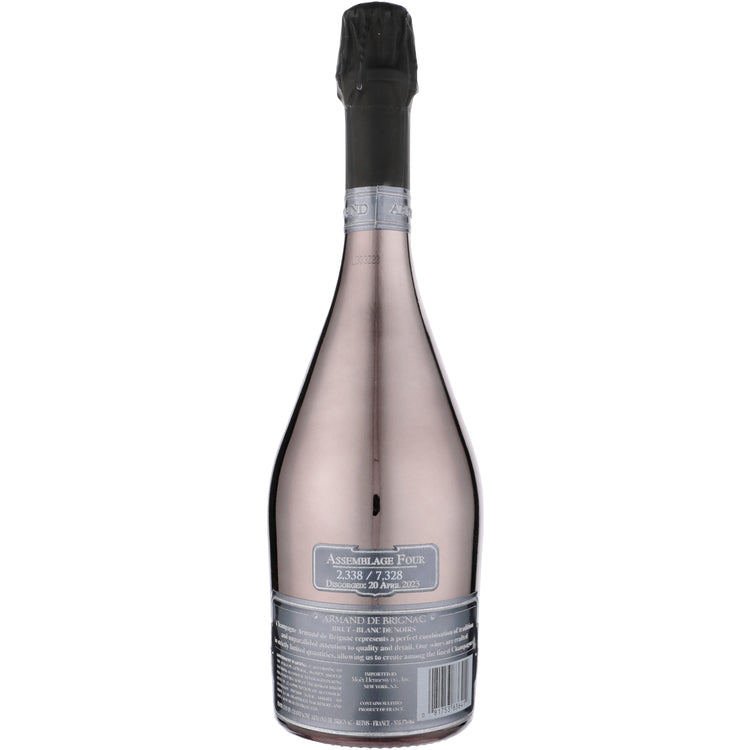 Armand De Brignac Champagne Brut Blanc De Noirs W/ Wooden Gift Box - 750ML - Back