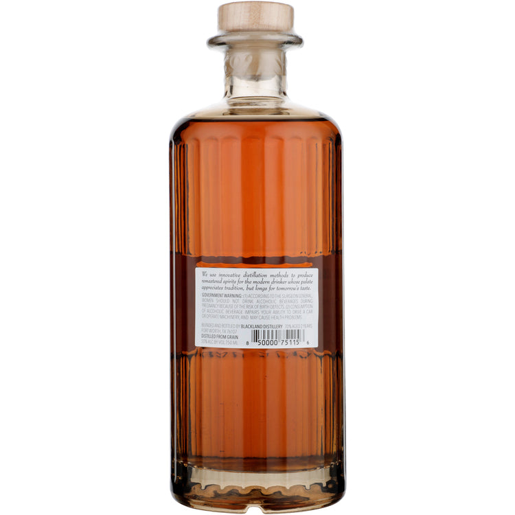 Blackland Rye Whiskey 100 - 750ML - Back