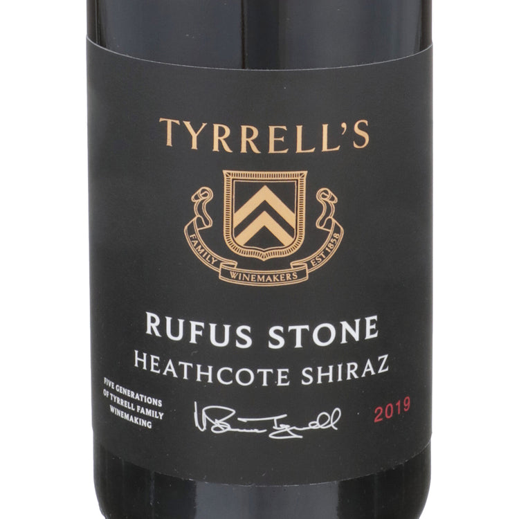 Tyrrell's Wines Shiraz Rufus Stone Heathcote 2019 - 750ML - Front Label