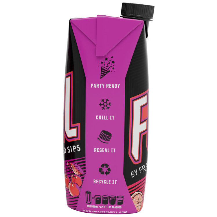 Fuel By Franzia Hard Punch Spiked Sips Flavored Wine - 500ML - Back Label