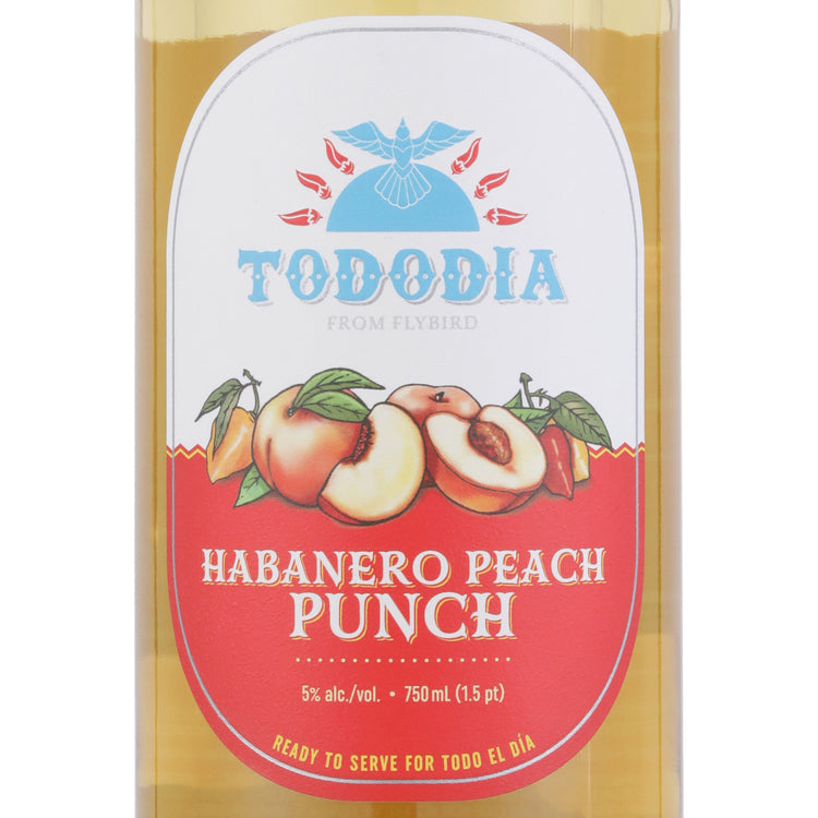 Tododia Habanero Peach Punch Wine Based Cocktail - 750ML - Front Label