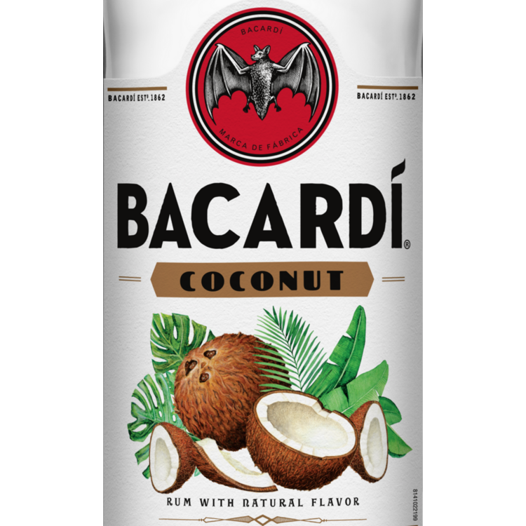 Bacardi Coconut Flavored Rum Coco 70 - 750ML - Front Label