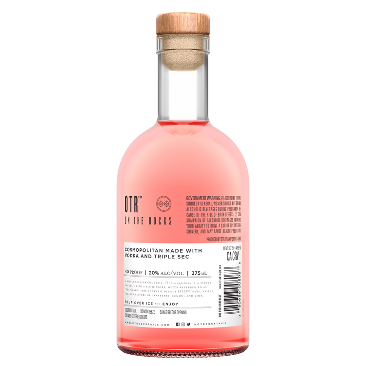 Otr-On The Rocks The Cosmopolitan Crafted With Effen Vodka 40 - 375ML - Back
