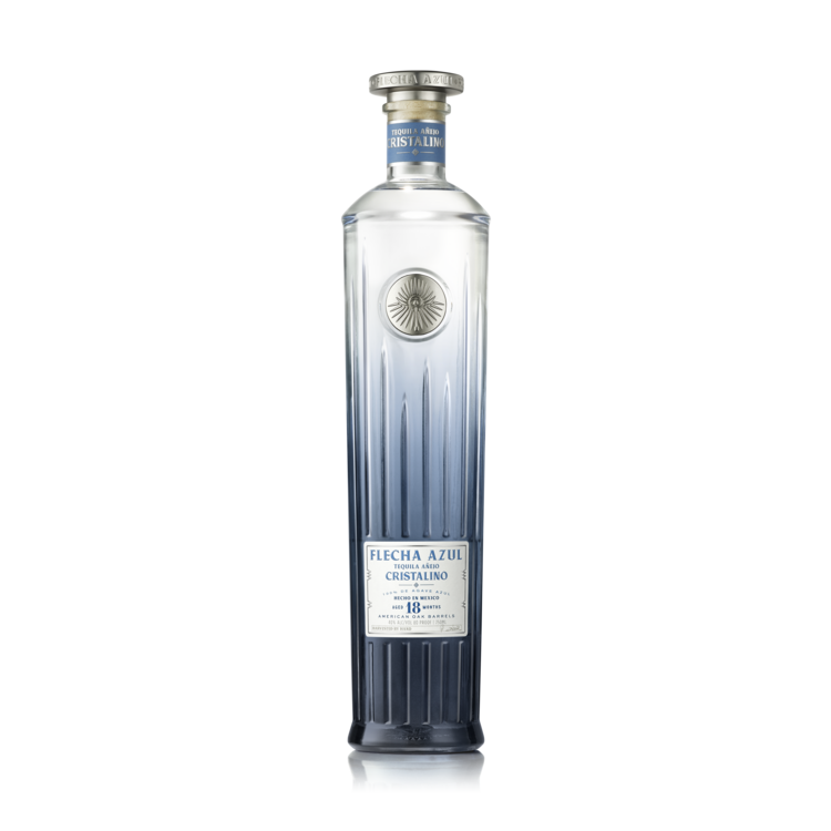 Flecha Azul Tequila Anejo Cristalino Aged 18 Months 80 - 750ML - Front