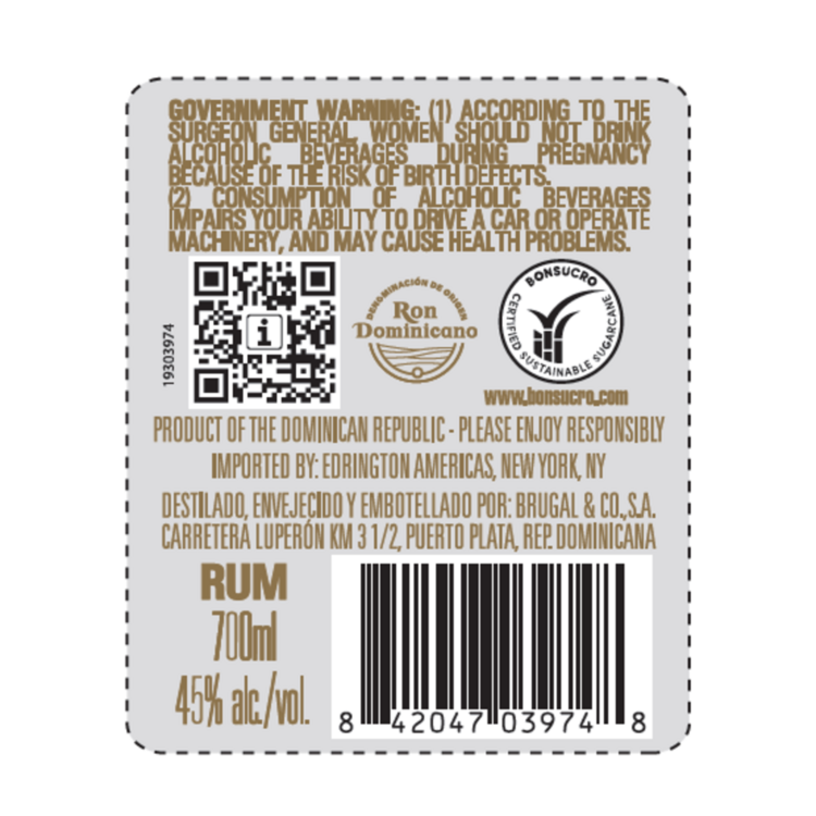 Coleccion Visionaria Limited Edition Finished In Toasted Virgin French - 700ML - Back Label