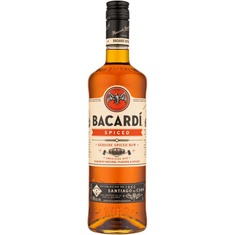 Bacardi Spiced Rum Bacardi Rum Spiced 70 - 1.0L - Front