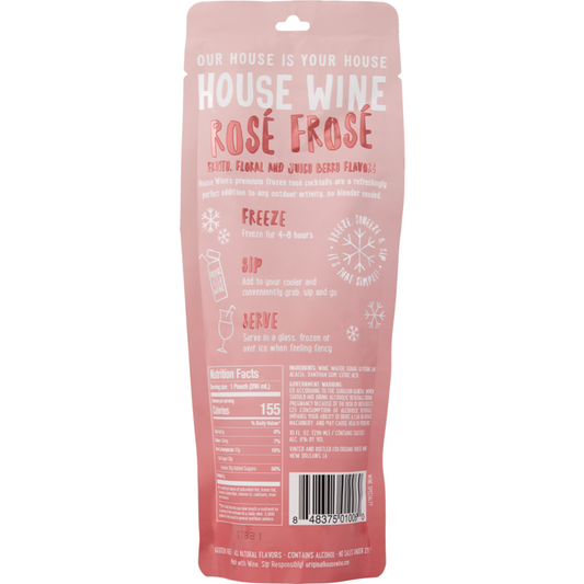 House Wine Rose Frose Wine Based Cocktail - 296ML