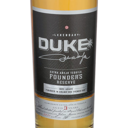 Duke Tequila Extra Anejo Founder's Reserve 3 Yr 80 - 750ML - Front Label