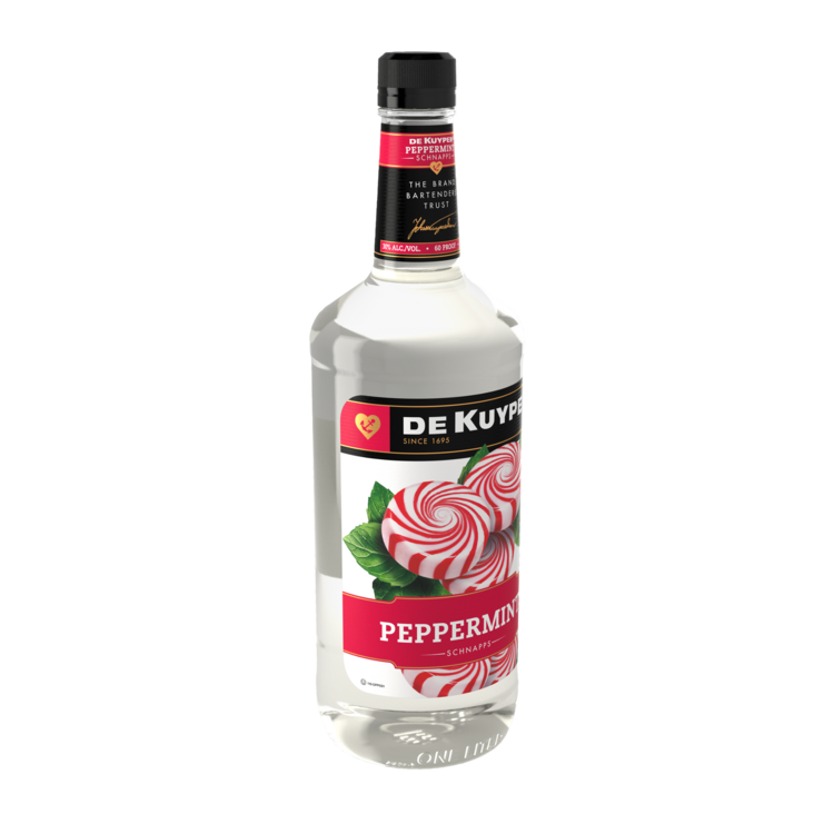 Dekuyper Peppermint Schnapps 60 - 1.0L - Front Label