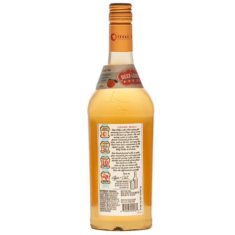 Deep Eddy Peach Flavored Vodka 70 - 750ML - Back