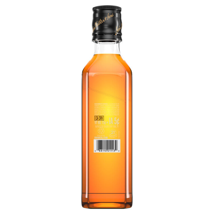 Johnnie Walker Blended Scotch Black Label 12 Yr 80 - 200ML - Back