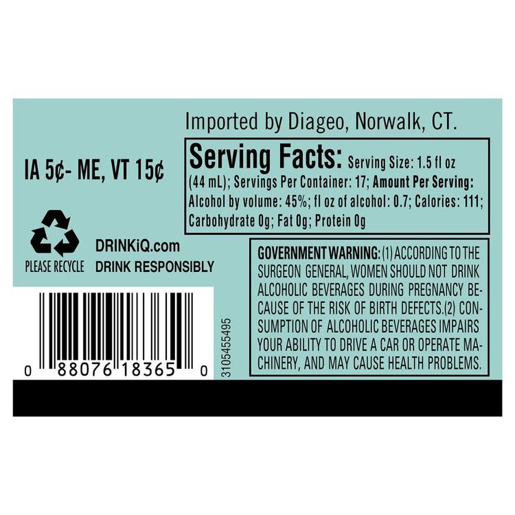 Roe & Co Blended Irish Whiskey 90 - 750ML - Back Label