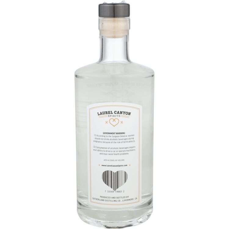 White Hjerte Vodka Small Batch 80 - 750ML - Back