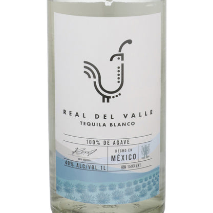Real Del Valle Tequila Blanco 80 - 1.0L - Front Label