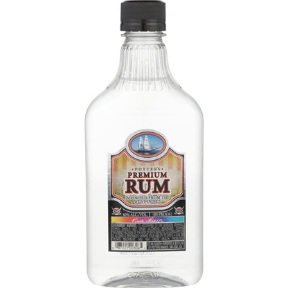 Potter's Light White Rum 80 - 375ML - Front