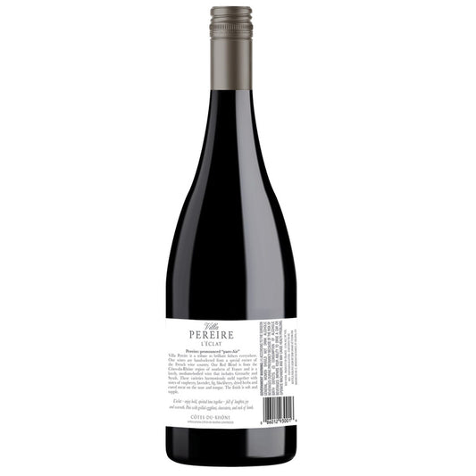 Villa Pereire Cotes Du Rhone Rouge L'Eclat 2021 - 750ML - Back