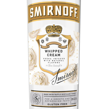 Smirnoff Whipped Cream Flavored Vodka 60 - 750ML - Front Label