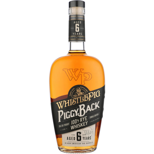 Whistlepig Rye Whiskey Piggyback In New American Oak Barrels 6 Yr 96.5 - 1.0L