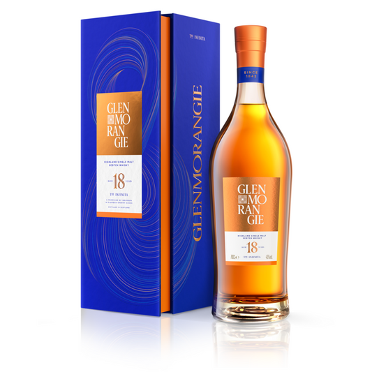 Glenmorangie Single Malt Scotch The Infinita 18 Yr 86 W/ Gift Box - 750ML - Front