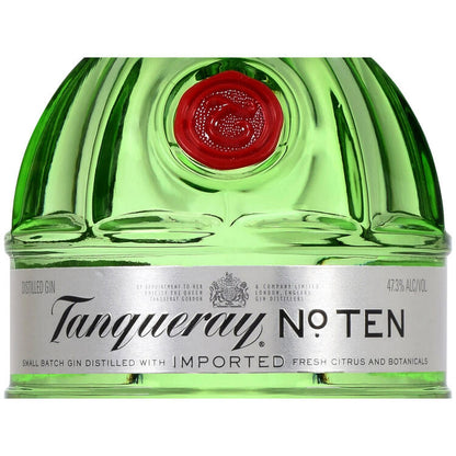 Tanqueray London Dry Gin Batch Distilled No. Ten 94.6 - 750ML - Front Label