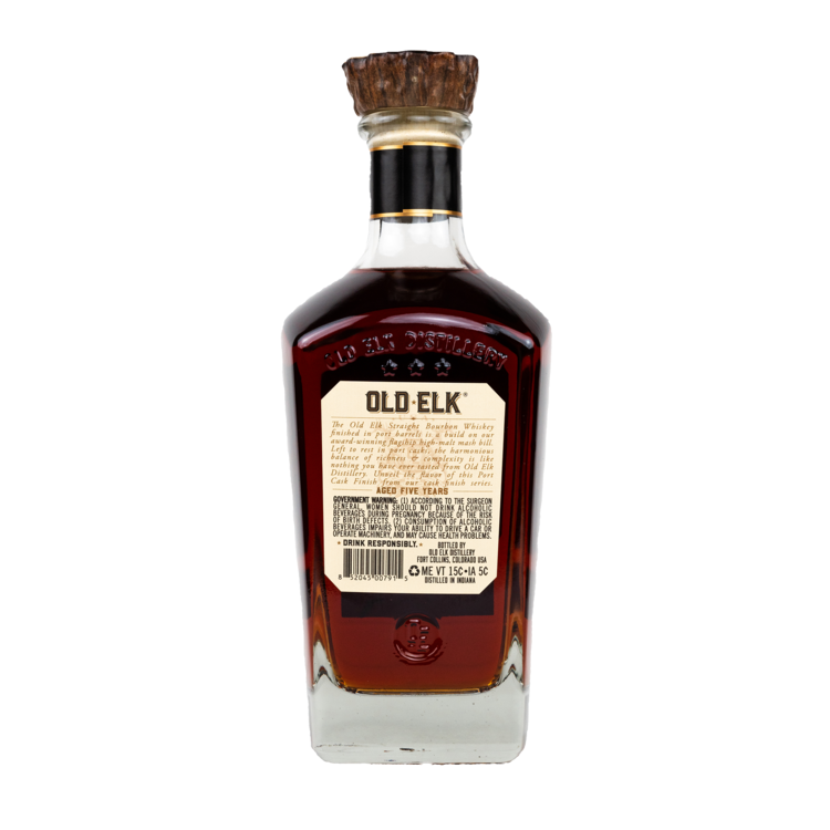 Old Elk Bourbon Port Cask Finish 5 Year 108.1 - 750ML - Back