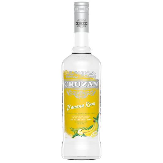 Cruzan Banana Flavored Rum 42 - 750ML - Front