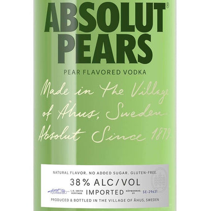 Absolut Pear Flavored Vodka Pears 76 - 1.0L