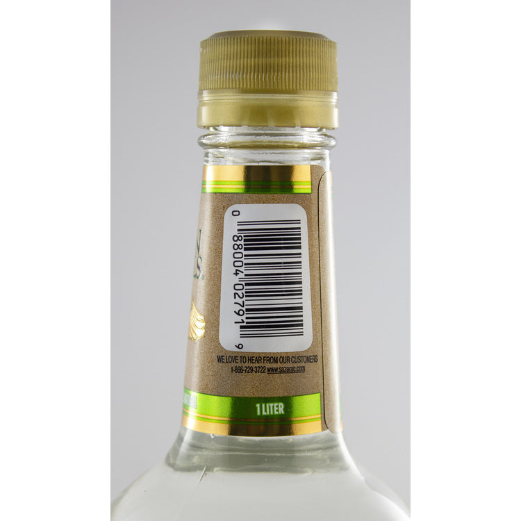 Barton Naturals Vodka 80 - 1.0L - Back