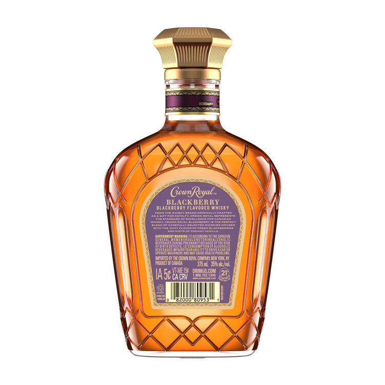 Crown Royal Blackberry Flavored Whiskey 70 - 375ML - Back