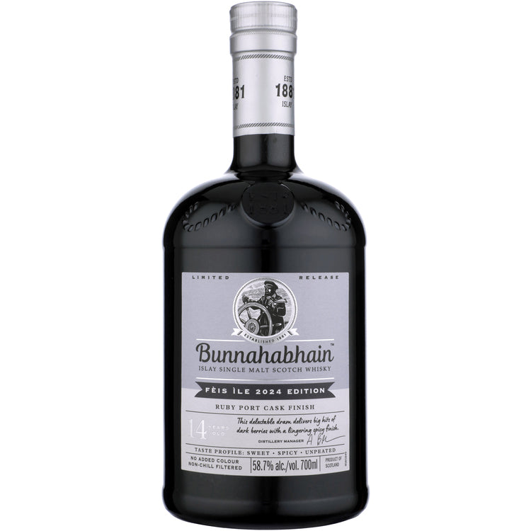 Bunnahabhain Single Malt Scotch Feis Ile 2024 Edition Ruby Port Cask F - 700ML - Front