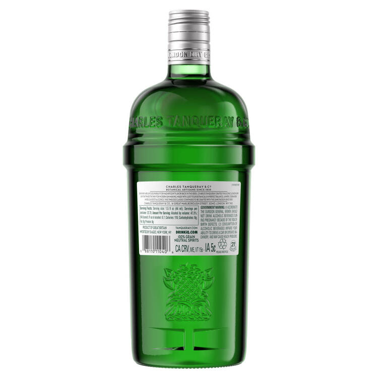Tanqueray London Dry Gin 94.6 - 1.0L - Back