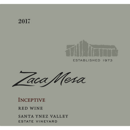 Zaca Mesa Inceptive Estate Vineyard Santa Ynez Valley 2017 - 750ML