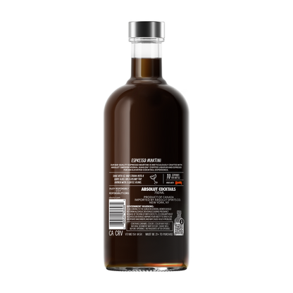 Absolut Espresso Martini Cocktail 40 - 750ML