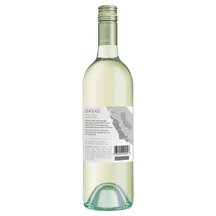 Seaglass Pinot Grigio Santa Barbara County - 750ML - Back