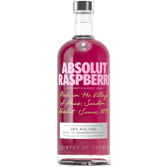 Absolut Raspberry Flavored Vodka Raspberri 76 - 1.0L